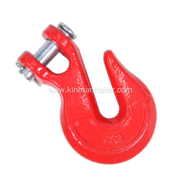 red painting 1/4inch G70 forged chain clevis grab hook